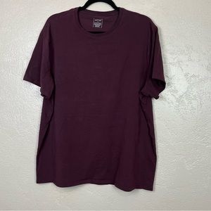 5 for $30 Apt9 men short sleeve classic cotton‎ burgundy shirt size XL